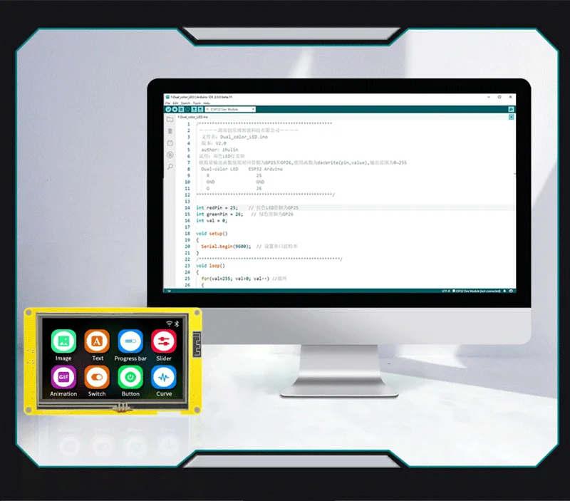 Upgrade Your Display with ESP32 Display Module 4.3 Inch Screen high Resolution