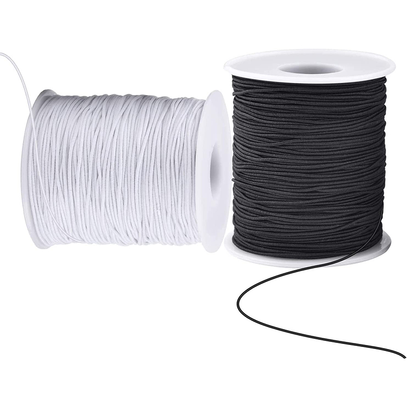 Polyester 1mm Stringing Elastic Cord / 1mm Elastic Cord For Bracelets