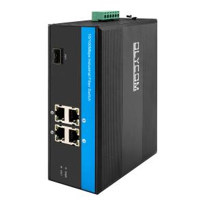 4 Port Industrial Network Switch Hub 10/100Mbps Fast Ethernet Unmanaged CE FCC