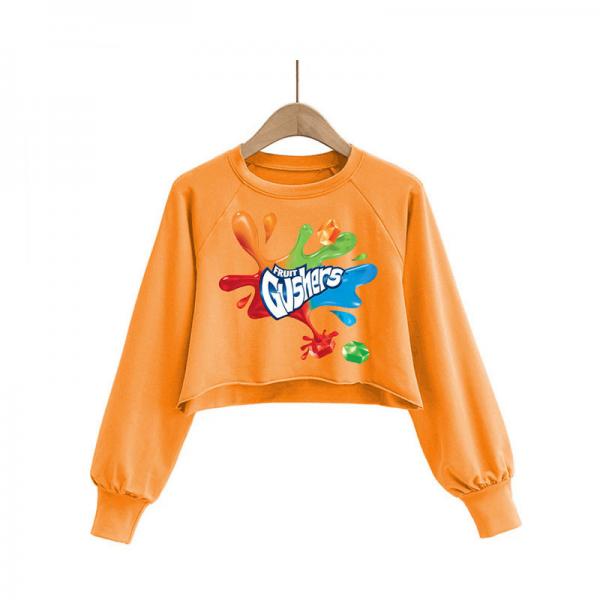 Printing Design Women Sweatshirt Hoodie Colorful Casual Autumn Fleece