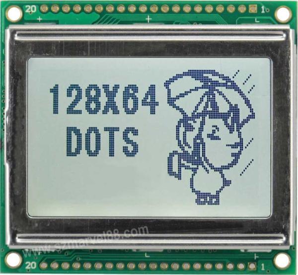 M12864E-G5, Graphics LCD Module with 128 x 64 dot-matrix Display Type, FSTN