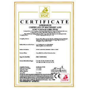 Zhengzhou Sendian Machinery Equipment Co., LTD Certifications