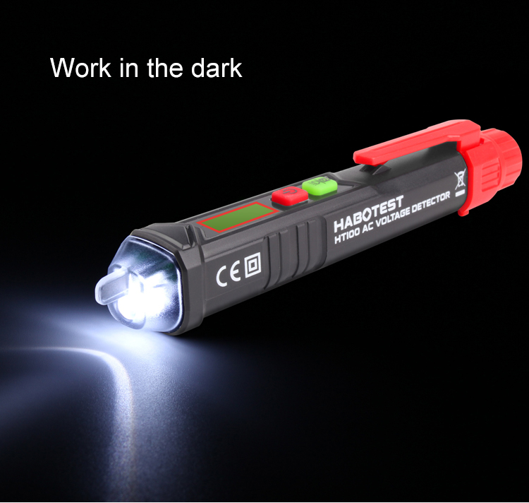 HABOTEST Pen Type Voltage Tester HT 100 LCD Display Non Contact Volt Stick