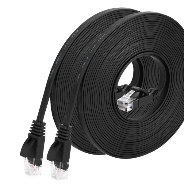 Quality Cat6 Bare Copper Flat Ethernet Cable , 50Ft UTP Lan Cable For Ethernet for sale