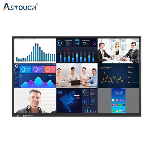 85 Inch Quad Core 4K Interactive Touch Panel Display With Multimedia Content