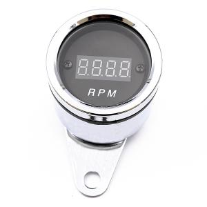 China Round Digital Rpm Gauge , Electrochromism Led Digital Display Tachometer on sale