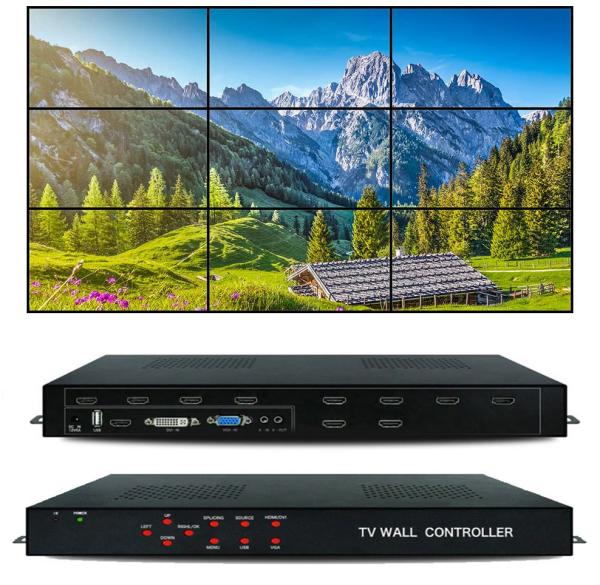 Quality Multi Format best hdmi 3x3 2x3 LCD Video TV Wall Controller HDMI video wall processor for sale