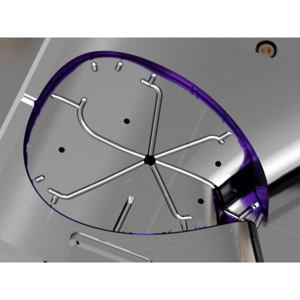 400mm Transparent Shell 1x1 Cold Runner Two Plate Mold No.19014-C