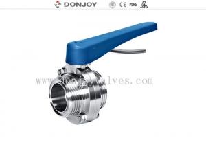 Wholesale Food grade stainless steel threaded sanitary butterfly valve 1 to 12 from china suppliers