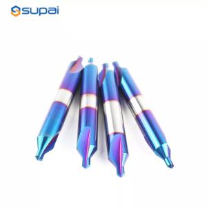 China Solid Carbide Center Drill Bit 30 60  90 120 Degree With Coating For Steel on sale