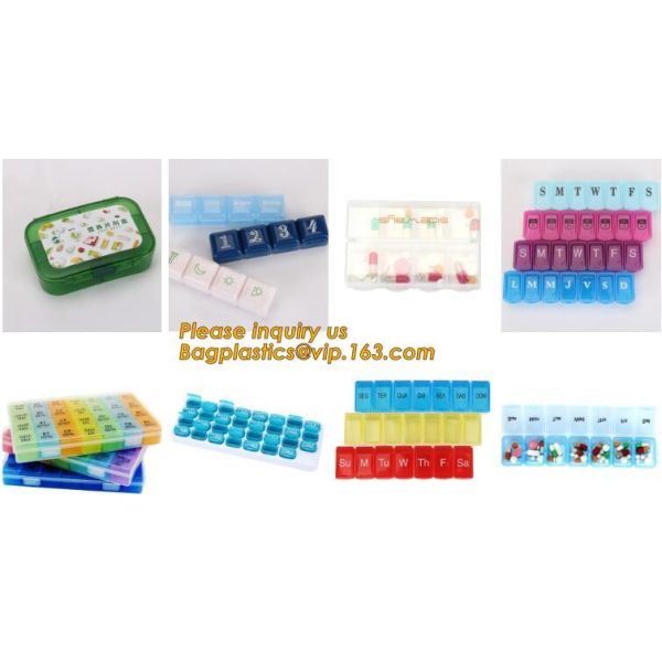 Pill Box for Pharamcy Promotion free pill box fancy weekly pill box,tablet drug color Monthly planner Compounding Medica