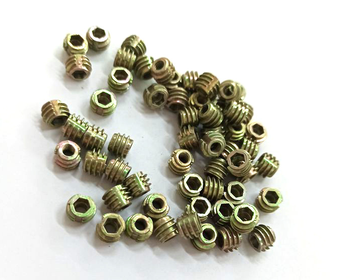 Black Oxide Finish Metric Measurement System Furniture Wood Insert Nut M5 M6 M8 Threaded Inserts for Wood Health Care