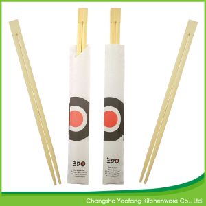 Wholesale Printed Custom Disposable Chopsticks Wrapped Moso Bamboo 24cm from china suppliers