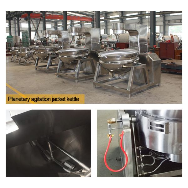 200 Liter Large Meat Processing Equipment Commercial Steam Electric Cooking Pot