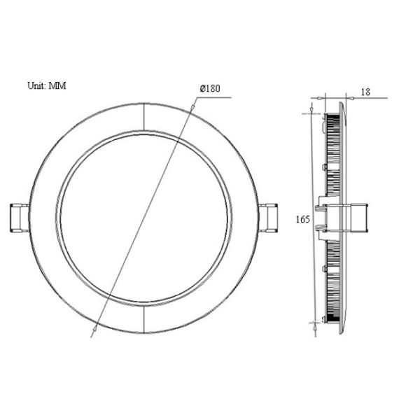 AC85 - 240V Round Slim LED Panel Light , High Power 10W SMD LED Panel Light