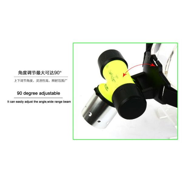 GD27 T6 diving light focusable torch 18650 3XAAA high bright diving torch