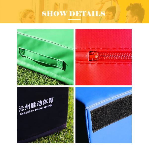 Pure Black Progressive Vaulting Box Exercise Combo Set Fitness Epuipment