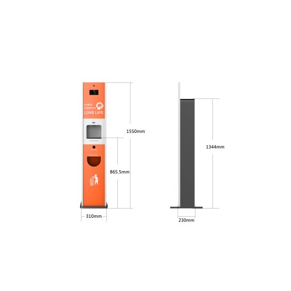 Laser Ir Forehead Thermometer Facial Recognition Thermometer Instruments