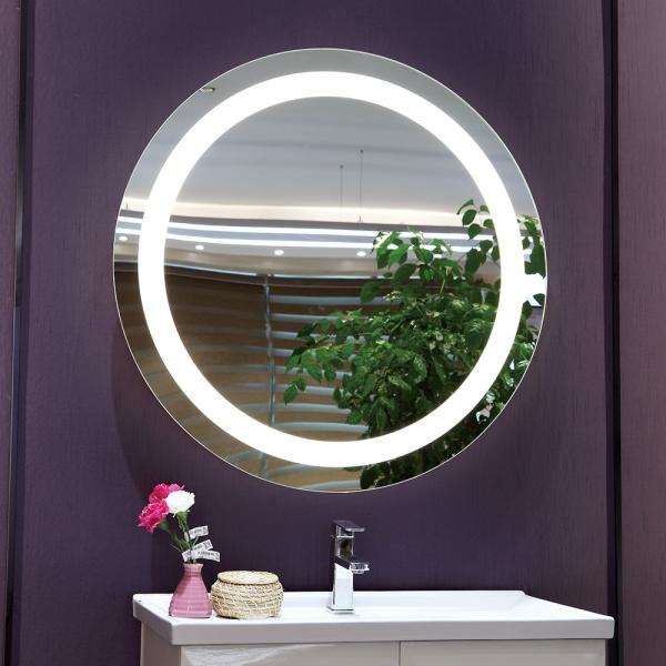 Quality Wall Mounted Round Backlight Mirror for Bathroom 5mm Environmental Silver Mirror for sale