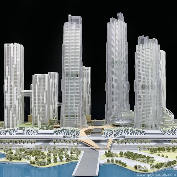 3D Modern Architecture Model Scale Miniature Building CAUPD 1/500