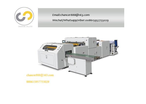 Automatic A3/A4 copy paper roll cutting machine, Roll to sheet cross cutting