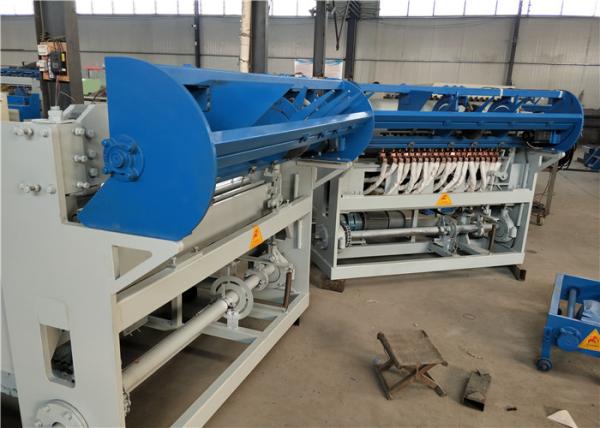 Quality Barrier Diamond Mesh Wire Making Machine , Security Chain Link Fence Making Machine for sale