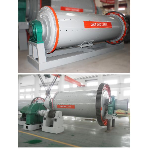 Ore Quartz Sand Cement Ball Mill Machine AC Motor Large Capacity Simple Structure