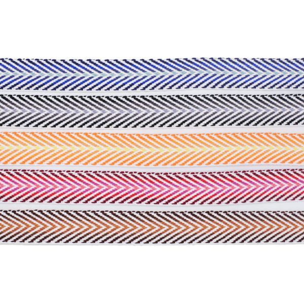 Multi Color Cotton Jacquard 4cm Cotton Webbing Tape