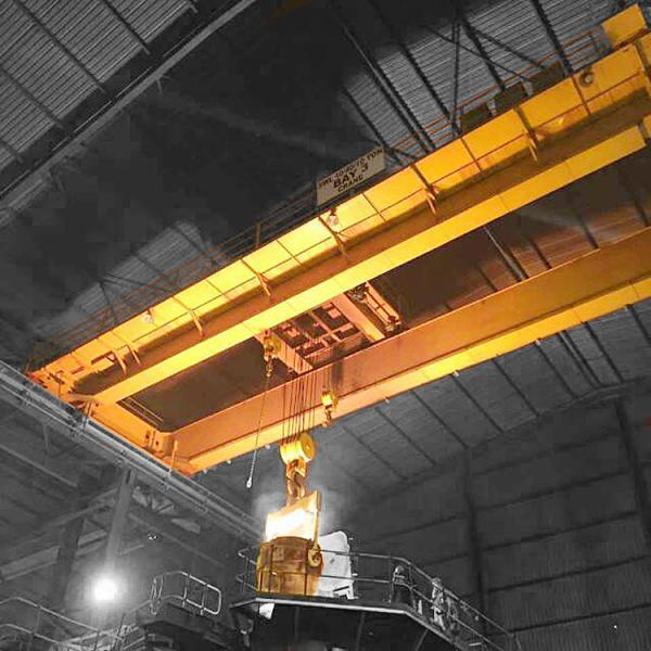 Quality 380v 50hz 3 Phase Double Girder Overhead Crane with Current Overload Protection for sale