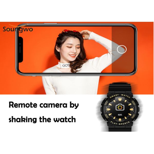 10m Operating Bluetooth IOT Devices Heart Rate Blood Pressure Oxygen Watch 1.09inch