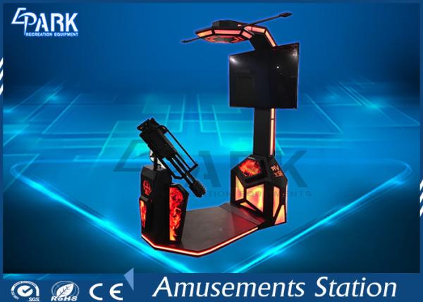 Quality Interactive 9D Virtual Reality Simulator VR Shooting Gatling Gunner 3 Games for sale