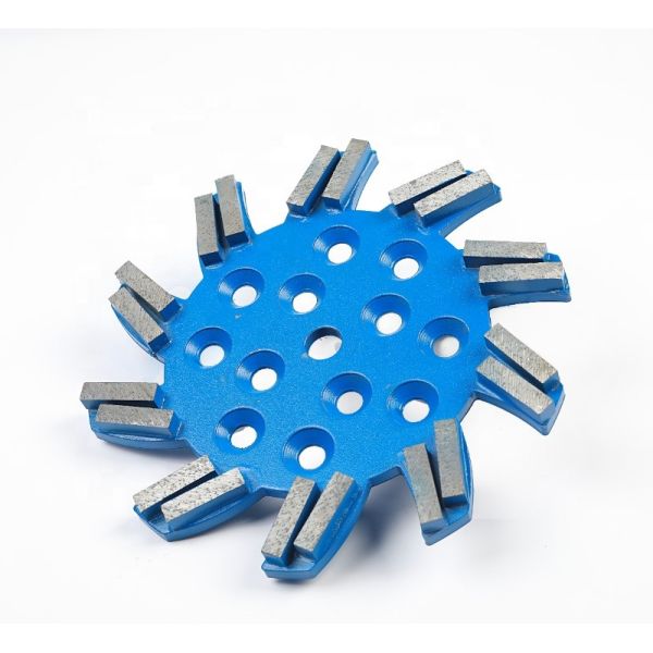 Color Painting 9 Inch Diamond Grinding Wheels Disc Shaped For Concrete / Rocks