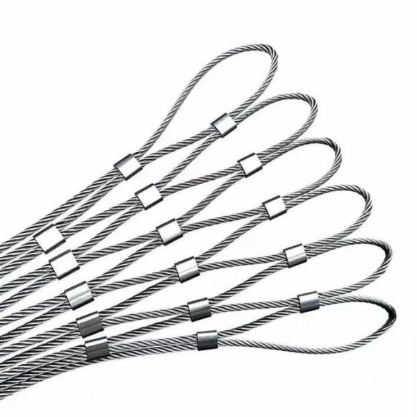 High Quality SS304/316 Stainless Steel Rope Mesh with 1.5mm/2mm/2.5mm Wire Diameter and 25*25mm/30*30mm/50*50mm Mesh Opening