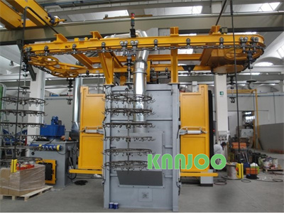 Catenary Suspension Monorail Shot Blasting Machine Overhead Hanging Chain Type
