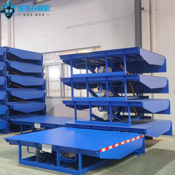 Quality Blue Mechanical Loading Dock Leveler 20T Warehouse Fixed Hydraulic Dock Leveler for sale