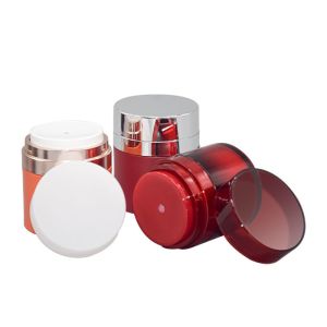 Cosmetic Acrylic Airless Jar Skin Care Packaging 50g