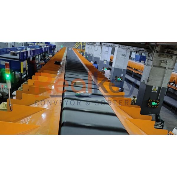 Parcel Sorting Intelligent Loop Cross Belt Sorter With Advanced Software For Real Time Sorting Adjustments