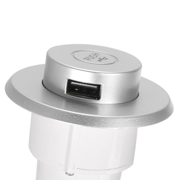 Round Usb Port Hub 3 Ports , Auto Detect Usb Charger Outlet Easy To Install