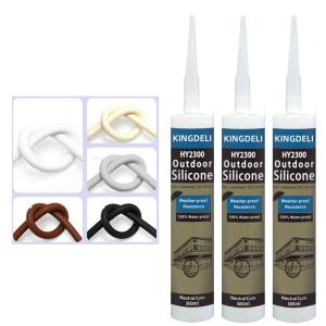 Wholesale Non Toxic Neutral Silicone Sealant Tube Mildew Proof Clear Black Color from china suppliers