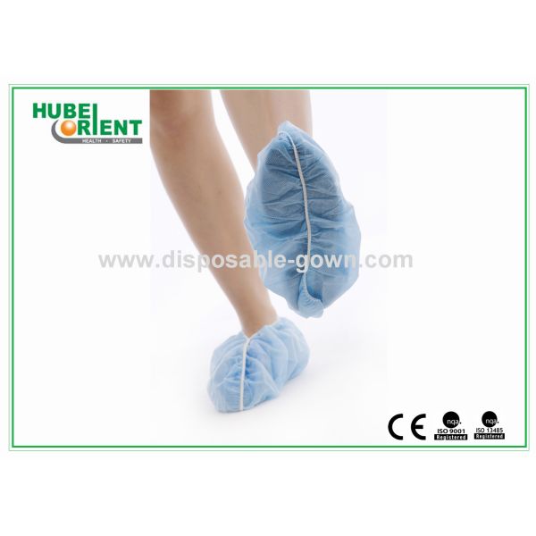 Blue Non-Woven Disposable Use Shoe Cover For Protection Cleanroom Use