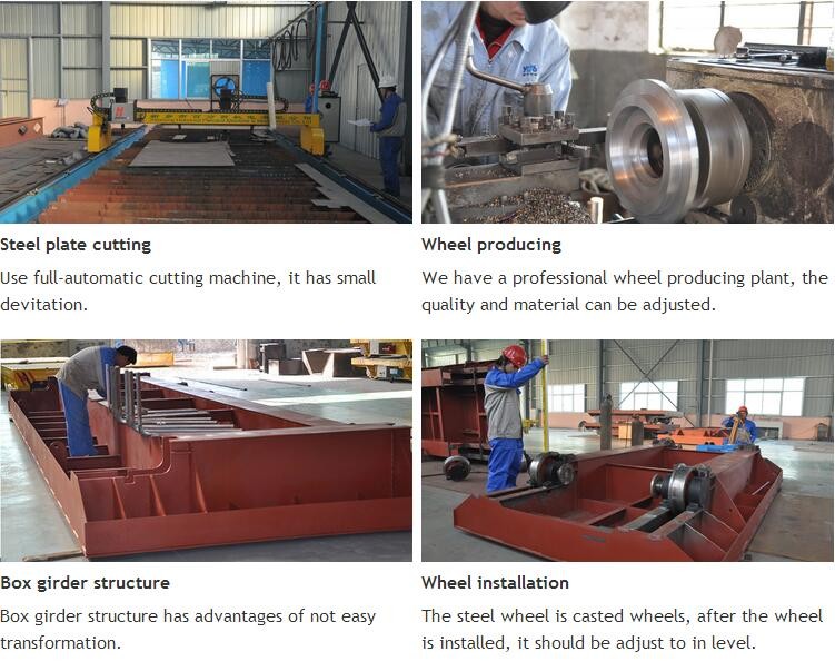 High Performance Rail Transfer Cart Platform Structure Customized Color