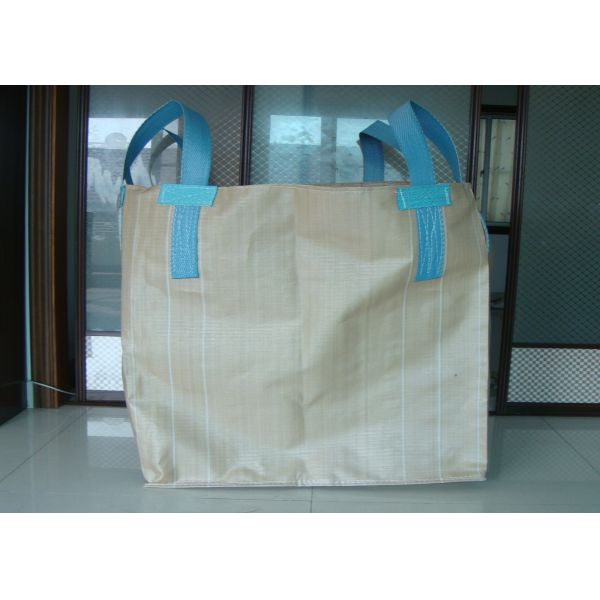 Industrial Plastic FIBC Jumbo Bags , Woven Polypropylene Flexible Container Bag