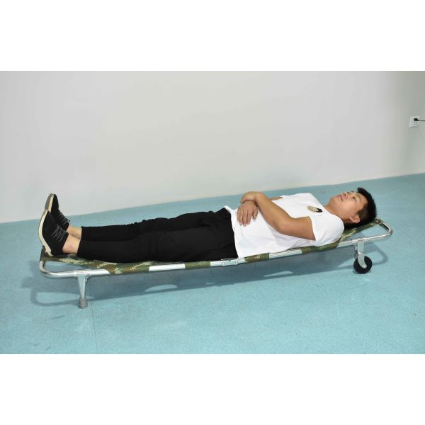 46cm Fold Up Stretcher Convenient Emergency Evacuation Patient Trolley Small Size Wheels