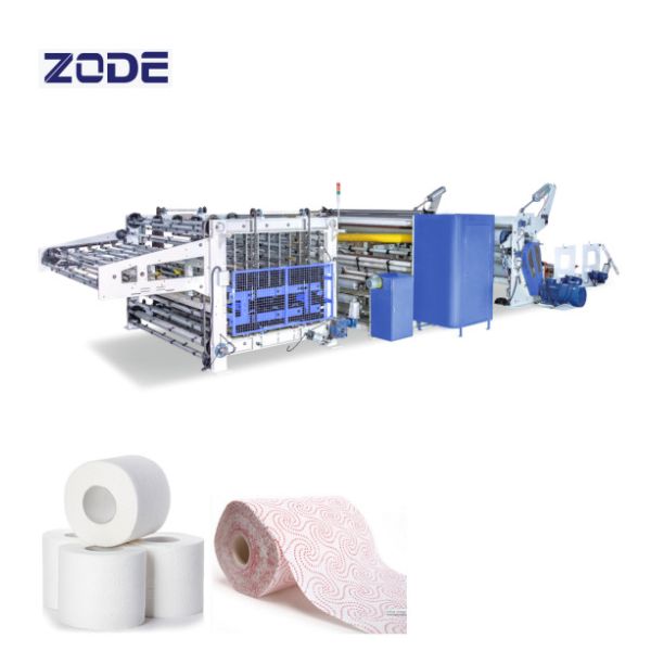 HMI 600m/Min Toilet Paper Rewinding Machine With high performance