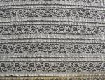 Eco-Friendly Stretch Lace Cotton Spandex Fabric , Beige Elastic Lace Trim CY