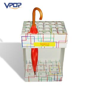 China Custom Square Cardboard POS Displays , Durable Umbrella Cardboard Display Racks on sale