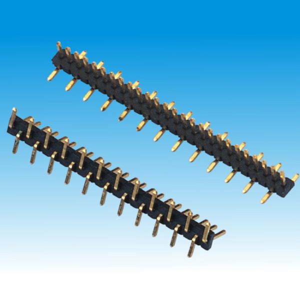Quality 1.27mm 0.40SQ Pin Header Single Row SMT for sale