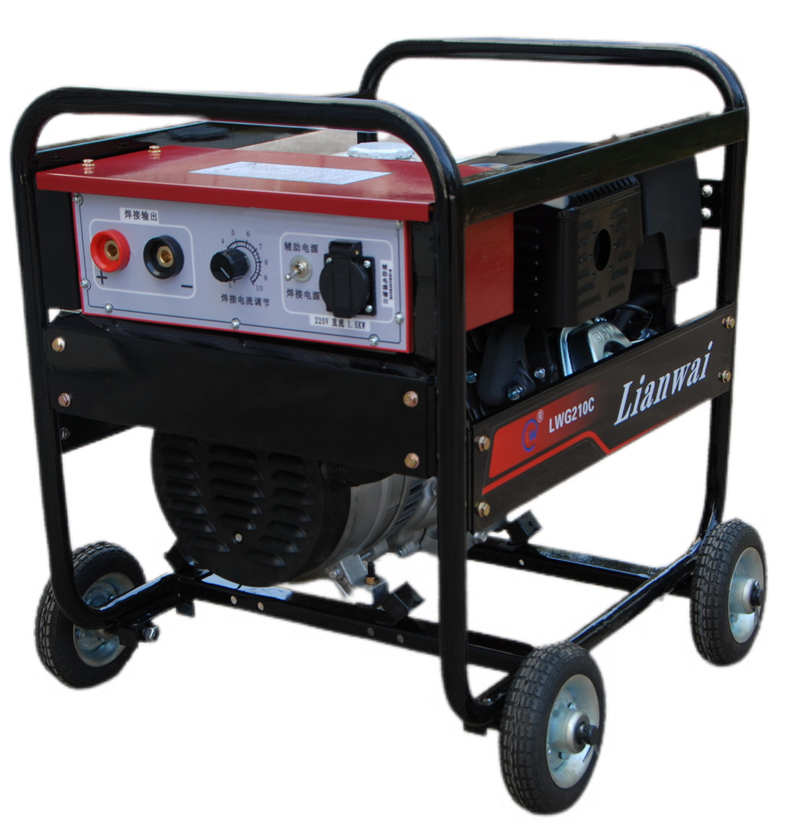 Wholesale Industrial Class Portable 200A MMA / TIG Gasoline Welding Generator （Economic model） from china suppliers