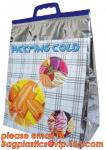 thermal disposable insulated food bags Insulated Aluminum Foil Box Liners / Cold