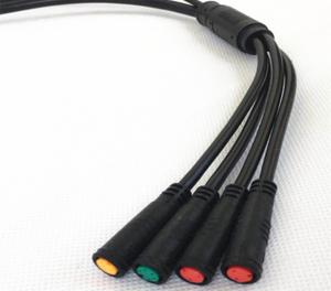 Wholesale Customized 4 In 1 Waterproof Connector Cable Round Shape For Motor Kit from china suppliers